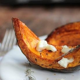 Roasted Pumpkin with Goat Cheese