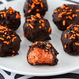 Halloween Cheesecake Truffles
