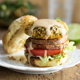Thai Sweet Potato Burgers