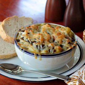 Lentil-Caulifower Soup with Gruyere
