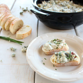 Blue Cheese Bacon Spinach Dip