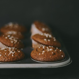 Sea Salt Chocolate Muffins