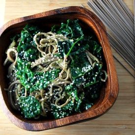 Buckwheat Soba Noodles and Kale