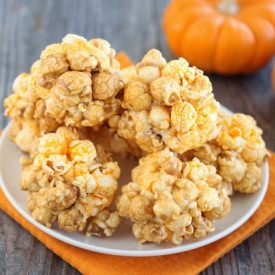 Cheddar Caramel Popcorn Balls