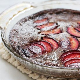 Gingerbread Plum Clafoutis