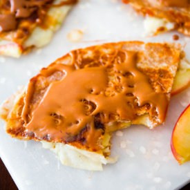 Caramel Apple Quesadillas