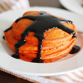 Halloween Pumpkin Pancakes