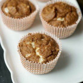 Skinny Pumpkin Cream Cheese Muffins