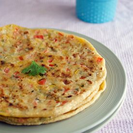 Capsicum & Paneer Paratha