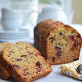 Banana Bread with Dried Cranberies