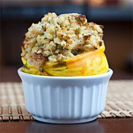 Sweet & Salty Stuffed Squash