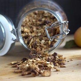 Homemade Apple Almond Honey Granola
