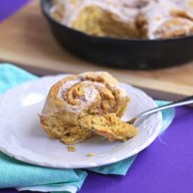 Maple Chai Pumpkin Cinnamon Rolls