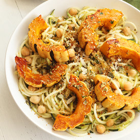 Zucchini Pasta and Delicata Squash