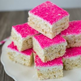 Toasted Coconut Rice Krispie Treats