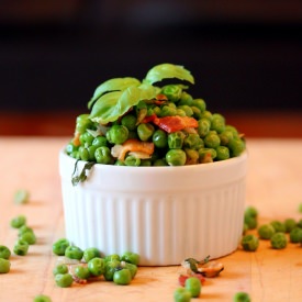 Sweet Peas with Bacon and Onion