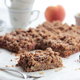 Peach Crumble Bars