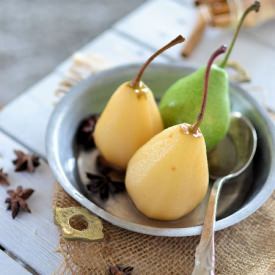 Pears on a Cold Dessert or Meat