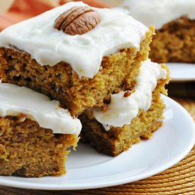 Pumpkin Cake Bars