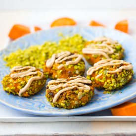Smashed Sweet Potato Fritters