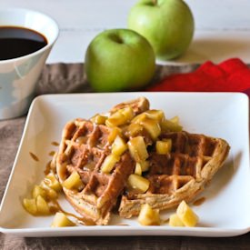 Caramel Apple Waffles