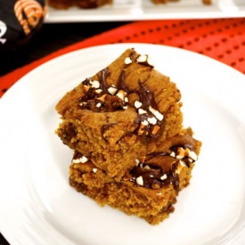 Pumpkin Rolo Blondies