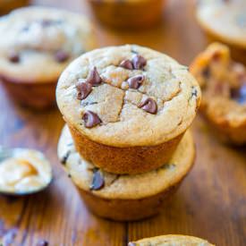Flourless PB Choc Chip Muffins