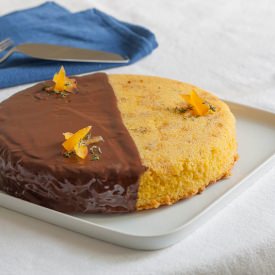 Corn Flour Cake with Olive Oil