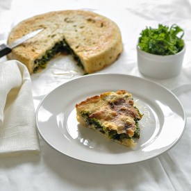 Italian Kale Stuffed Pizza
