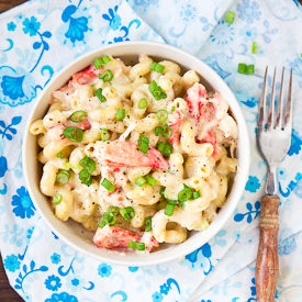 Stovetop Crab Mac & Cheese