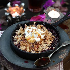 Plum & Carob Crisp
