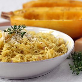 Baked Spaghetti Squash w/ Parmesan