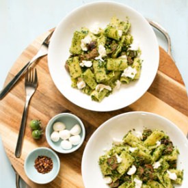 Chorizo & Broccoli Pesto Rigatoni