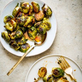Roasted Brussels Sprouts & Teriyaki