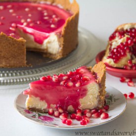 Pomegranate Cheesecake