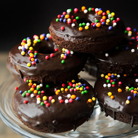 Baked Chocolate Doughnuts