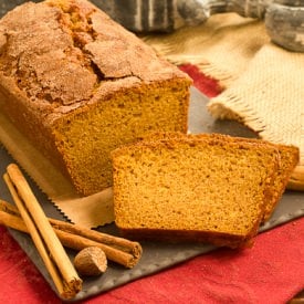 Cinnamon Crusted Pumpkin Bread