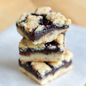Raspberry-Nutella Cookie Bars