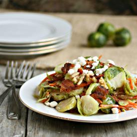 Brussels Sprout Salad with Bacon