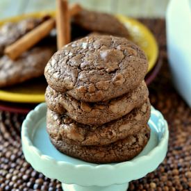 Spiced Chocolate Crackle Cookies