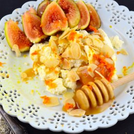 Orange Cardamom Ricotta with Honey