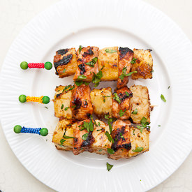 Halibut and Pineapple Skewers