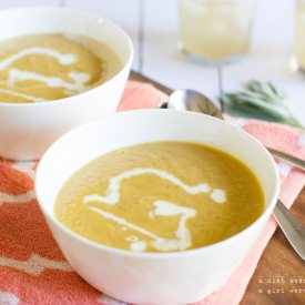 Parmesan Delicata Squash Soup