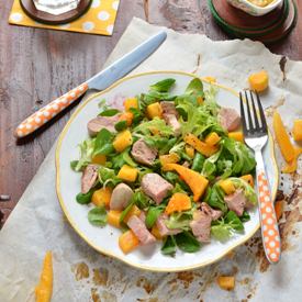 Duck Breasts Salad with Pumpkin