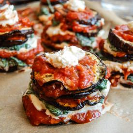 Baked Eggplant Stacks