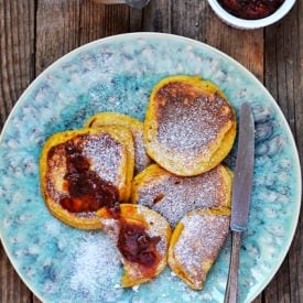 Pancakes with Pumpkin Mousse