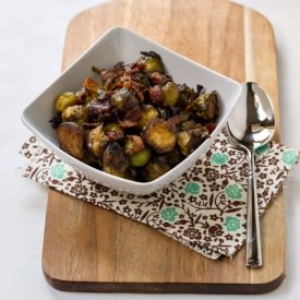 Maple Balsamic Brussels Sprouts