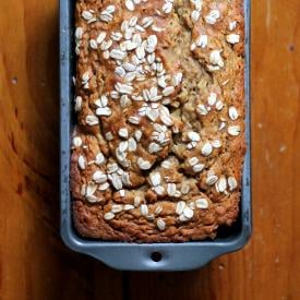 Whole Wheat Banana Oatmeal Bread