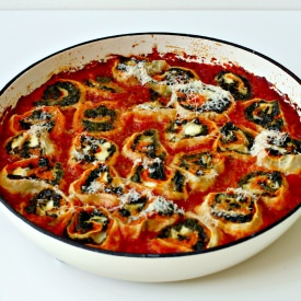 Pumpkin and Spinach Rotolo