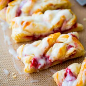 Raspberry Danish Braid